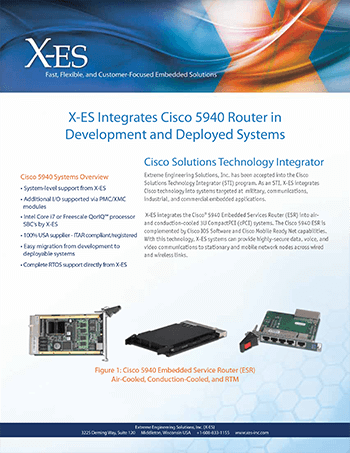 Development Deployed Systems with Integrated Cisco 5940 Router