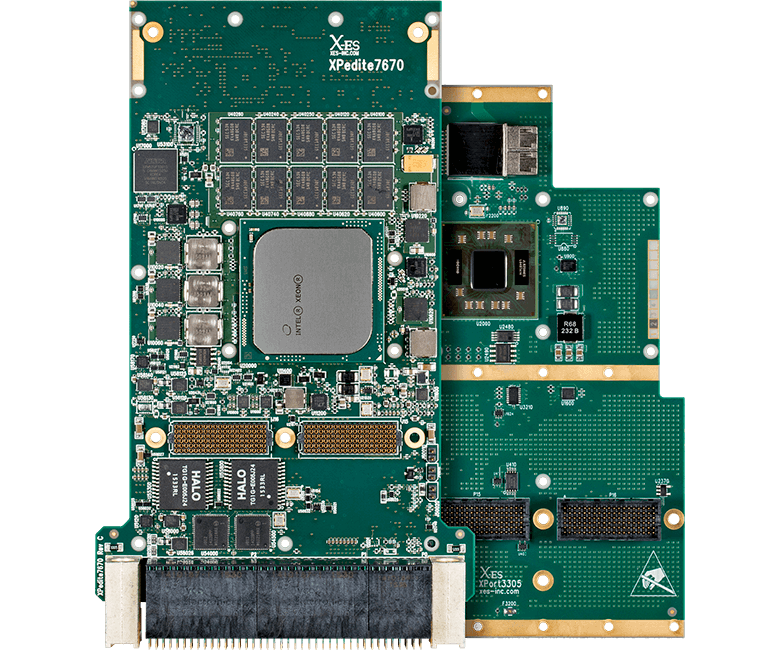 XPedite7670 3U VPX Single Board Computer - XPort3305 10GbE Networking Module