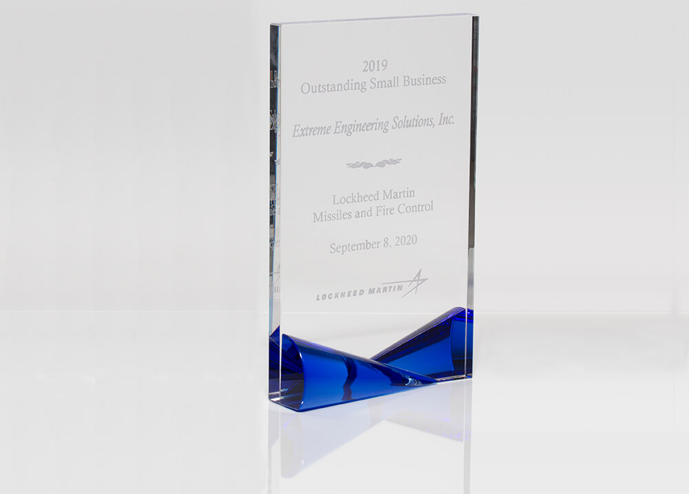 X-ES Lockheed Martin Missiles and Fire Control 2019 Outstanding Small Business Supplier Award