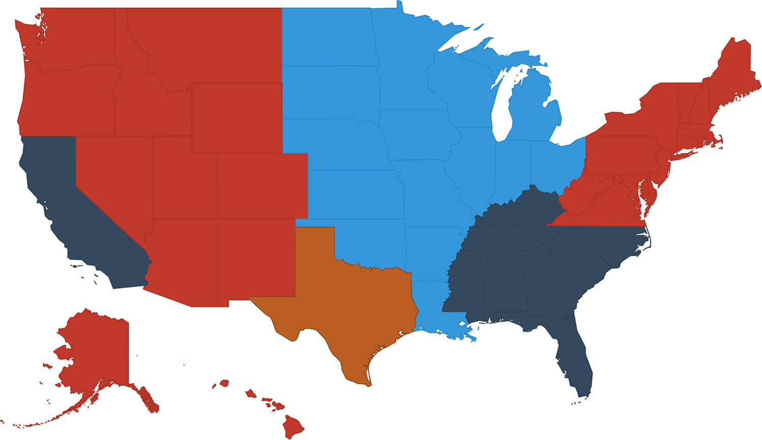 X-ES Sales Territory Map