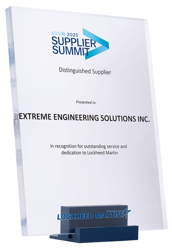 Lockheed Martin ADSW Distinguished Supplier award