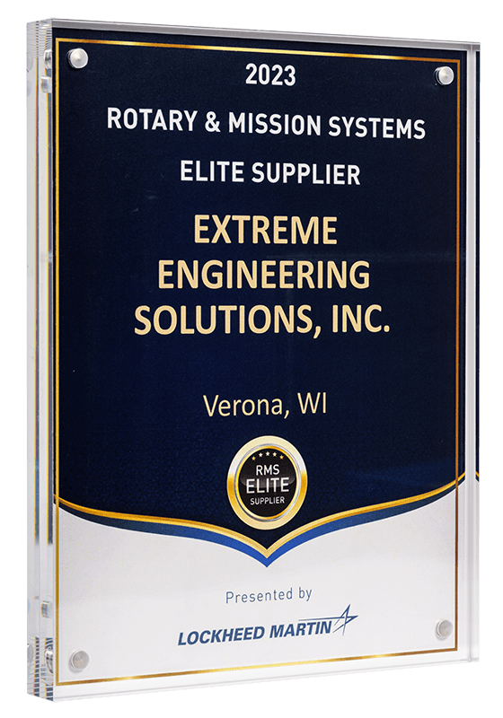 Lockheed Martin Rotary & Mission Systems Elite Supplier award